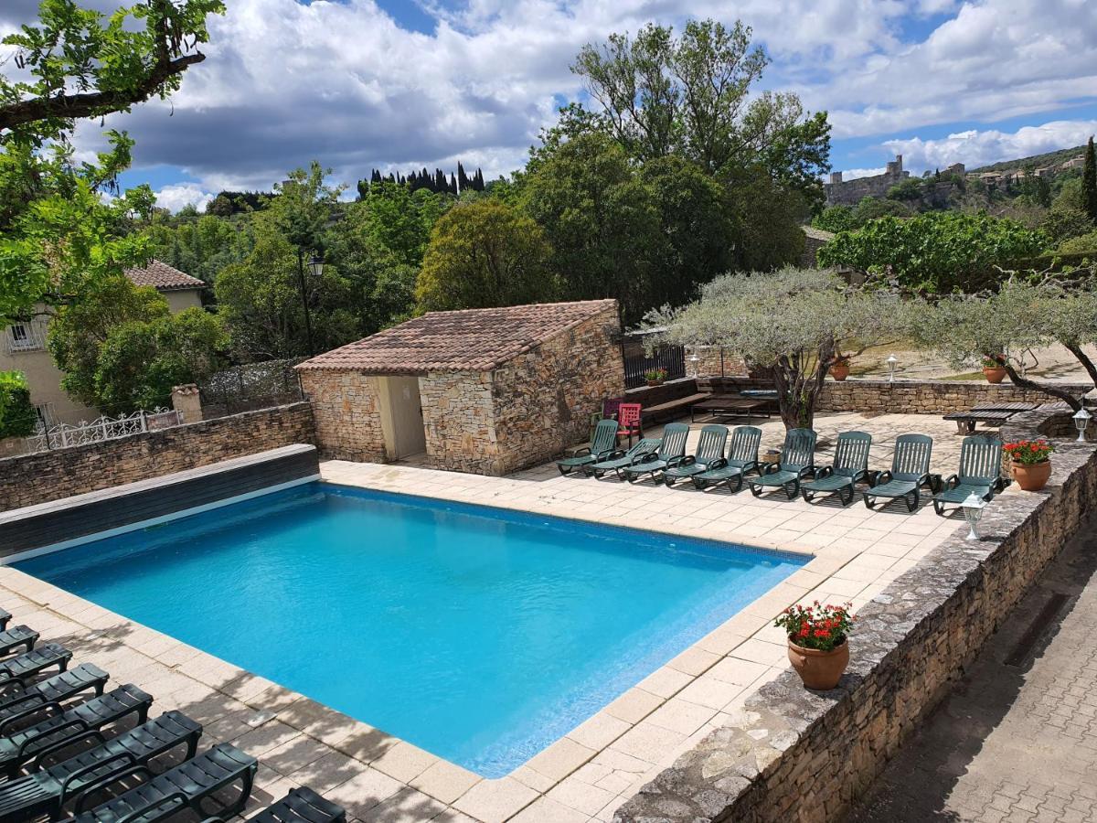 Logis Hotel Restaurant L'Escarbille Saint-Martin-dʼArdèche Kültér fotó